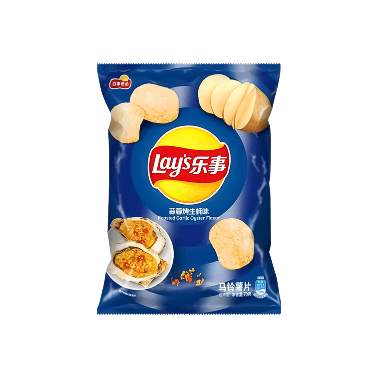 Roasted Garlic Oyster Potato Chips (China)
