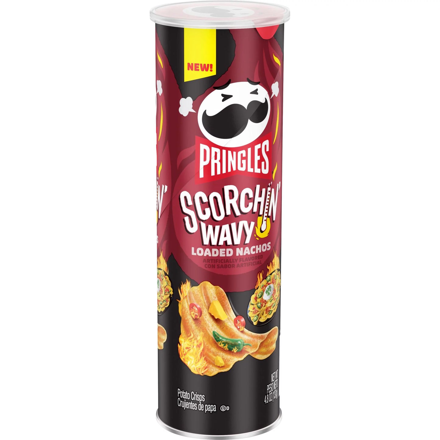Scorchin’ Wavy Loaded Nachos Pringles